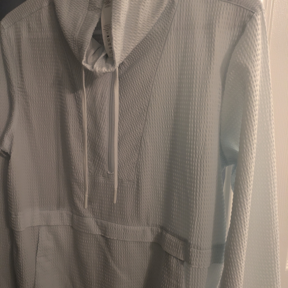 Lululemon Athletica Light Gray Hooded Jacket